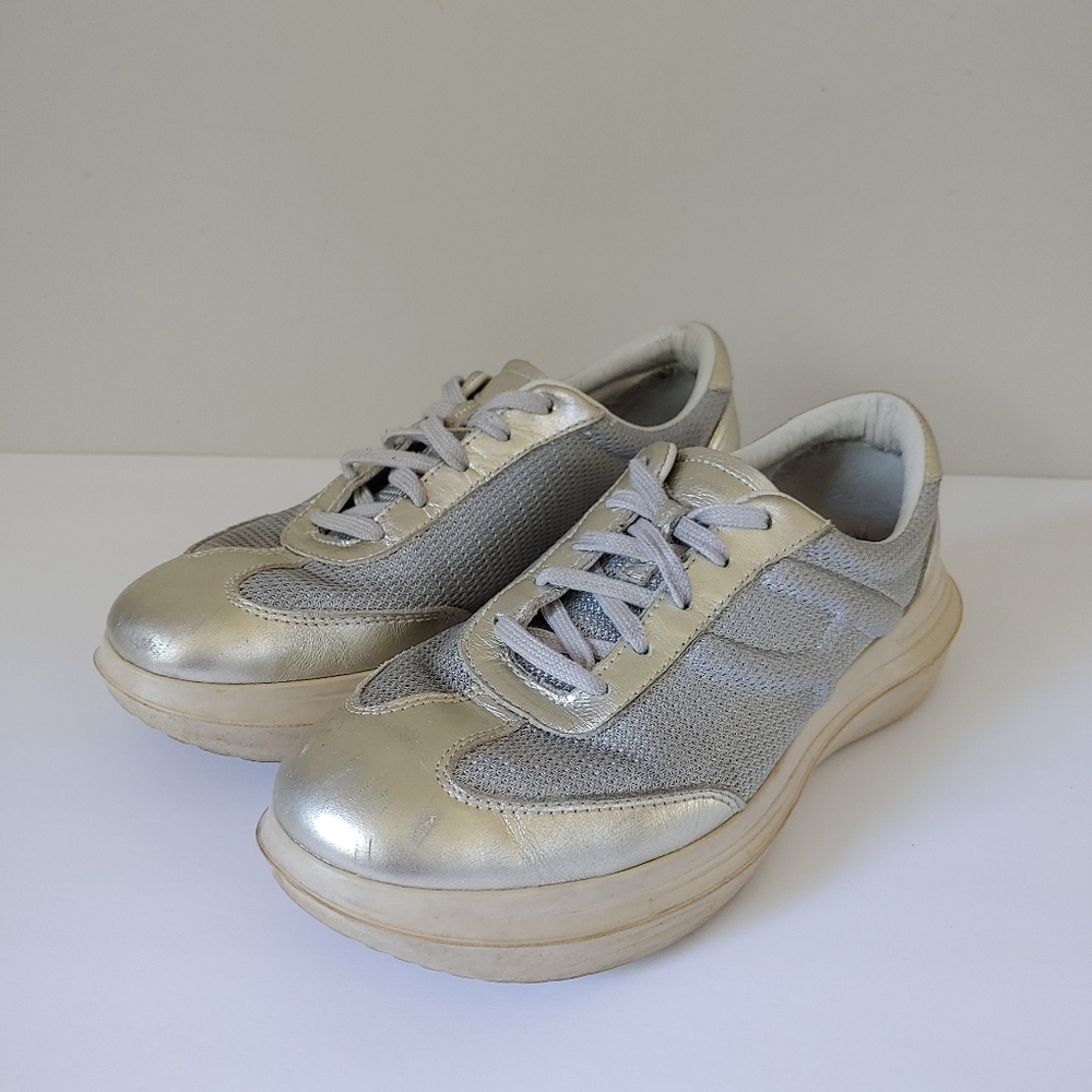 Kybun Gandria Sneaker Leather Mesh Size 39 US 8 Swiss Walking Shoes